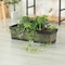 Gardenised Outdoor and Indoor Rectangle Trough Plastic Planter Box, Vegetables or Flower Planting Pot QI004121.L - alternate 2